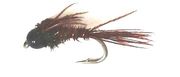 Beadhead Pheasant Tail svart tungsten hode